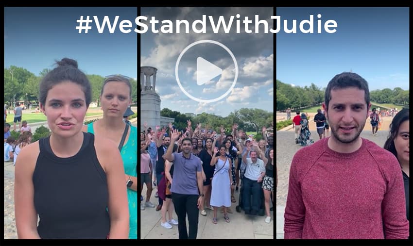 we stand with judie